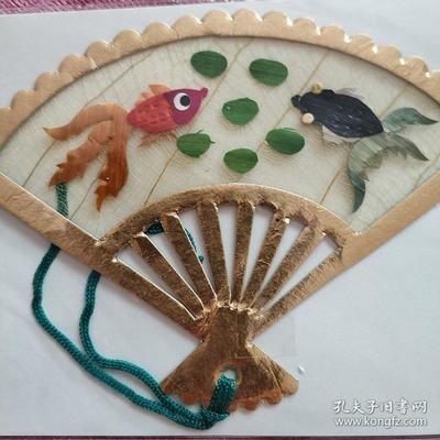 葉脈+麥秸畫藝術(shù)書簽(手工制作七八十年代出口創(chuàng)匯產(chǎn)品)