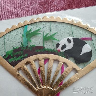 葉脈+麥秸畫藝術(shù)書簽(手工制作七八十年代出口創(chuàng)匯產(chǎn)品)